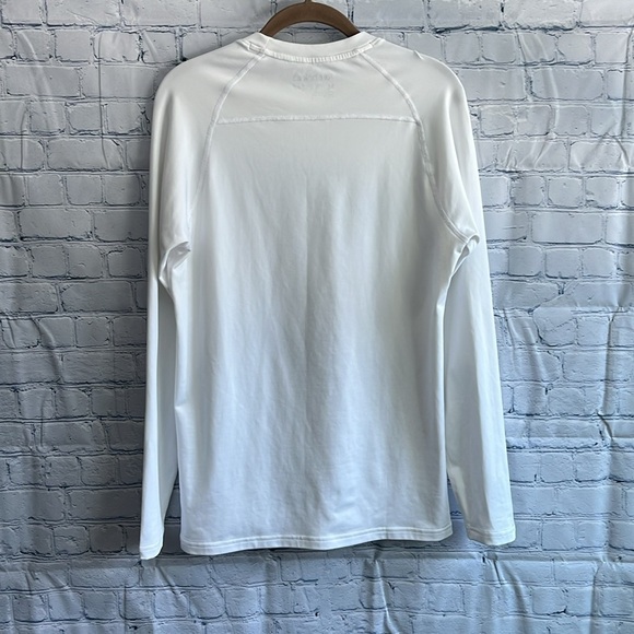 Reebok long sleeve white athletic top women’s size medium - Picture 3 of 4